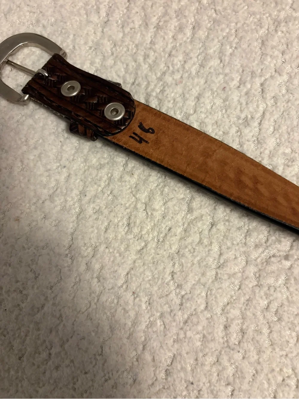 Braided Leather Dress Belt for Men - Dark Brown